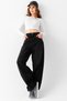 Vane's Buckle Detailed Loose Cut Wide Leg Comfortable Baggy Jean Jeans Loose Women's Trousers - 5
