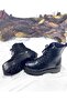 Black Leather Boots New Season Boots Quality Boots Waterproof Boots Yellow Stitched Leather Boots - 5