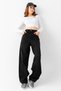 Vane's Buckle Detailed Loose Cut Wide Leg Comfortable Baggy Jean Jeans Loose Women's Trousers - 6