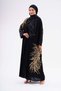 Fabric Dubai Silk Luxury Abaya Gold Lace High-Quality Modest Outerwear for Special Occasions