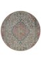 Light Tone Traditional Patterned Round Woven Base Vintage Decorative Carpet 6071 - 3