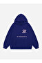 Women's Kinder Planet Printed Hooded Fleece Oversize Sweatshirt