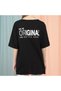 Women's Daily Written and Printed Cotton Oversize Relaxed Cut Short Sleeve Round Neck T-shirt - 2