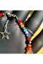 7 Chakras - Seven Chakras Natural Stone Anklet (22.5-5cm) (1 Pc) (Handmade Design Products) - 7