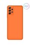 Orange Liquid Inside Velvet Silicone Case for Samsung Galaxy A32