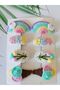 Colorful Handmade 8-Piece Organic Cotton Snap Buckle Set - 3