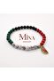 Mavera Model Bracelet - Natural Stone, Palestine Theme, Watermelon Detailed - 2