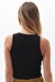 Crop Halter Neck Ribbed Stretchy Knitted Undershirt Homewear - 3