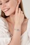 Women's Janjan Stella Model Zircon Stone Silver Evening Dress Daily Party Prom Date Combination Bracelet - 6