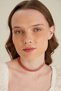 Women's Red Pastel Crystal Zircon Stone 4 Row Model Collar Silver Choker Evening Dress Necklace Prom Choker