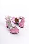 Pink Glittery Girl's Heeled Shoes - 3