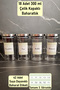 300ml Borosilicate (Glass) 18 Round Jars - with Steel Lid and Spice Dispenser