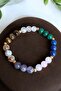 Leo zodiac bracelet (tiger eye, agate, rose quartz, amethyst, citrine, crystal quartz, malachite) - 4