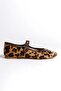 Women's Leopard Mary Jane Ballerina Flats - 8