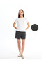 Lcwaikiki Basic New Black Women's Elastic Waist Straight Shorts