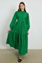 Sicilian Embroidery Dress - Green - 2