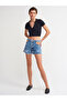 4462 Transparent Pocket Eyelet Shorts-dark blue - 4