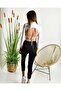 Plain White Back And Low-cut Mini Blouse - 2
