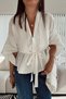 White Tie-up Shirt - 4