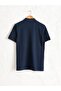 Men's Navy Blue T-Shirt Polo Collar Short Sleeve Basic Pike from Your Fashion Style - 2