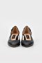 WOMEN'S BLACK GENUINE NATURAL LEATHER HEEL SHOES, NUMBER 35-40 - 4