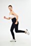 High-Waisted Lycra Sports Leggings with Gathered Hips and Extra Push Up - 5