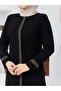 Elegant High-Quality Graceful Abaya with Stone Embroidery on the Sleeves and Body - 4