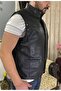 Genuine Leather Biker Chopper Vest - 5
