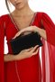 Black Color Stone-Magnet Closure Stylish Evening Dress Clutch Portfolio Engagement Henna Wedding Evening Bag - 4