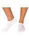 Unisex Bamboo Seamless Booties Socks White Color 5 Pairs - 3