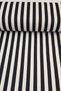 Premier Home Black and White Striped Care Free Stain Resistant Water Repellent Cotton Fabric - 2
