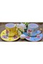 Saray Mini Porcelain Hand Painting Set of 2 Coffee Cups
