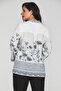 Embroidery Pattern Motif Large Placket Large Size Women's Shirt - 5