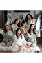 Mint Green 5 Pieces Bridesmaid Printed Bridesmaid Dressing Gown - 3