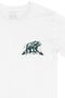 White T-Shirt with Wild Bear Pocket Logo Design - 2