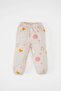 Dfc - Baby Girl Long Sleeve Patterned Combed Cotton Pajama Set - 2