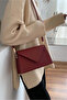 Laura 2 Compartment Women's Shoulder Bag with Magnet Cover and Leather Strap - 3