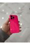 iPhone 15 Pro Camera Protected Glittery Colorful Shock Absorbing Candy Pink Silicone Case - 2