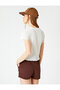 Women's Ecru T-Shirt 2SAL10090IK - 4