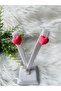 Pink Heart Clip-on Perforation-free Compression Girls Earrings