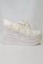 602 Series Wedge Heel Flower Laced Wedding Dress Shoes