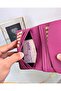 Women's Magnetic Card Holder, Multi-Compartment, Coin Compartment, Genuine Leather Wallet - 3