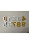 0-9 (All) Numbers Adhesive Apartment Building Villa Door Number Yellow Gold 4 Cmx5Cm No:0-9 Plastic - 2