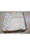 Cream Color Handmade Crystal Drop Beaded Writing, Tülbent Yemeni, Scarf, 4 Sides Embroidered - 2