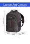 1330 Model Laptop Backpack with Compartments - Black, Water Resistant, Multiple Compartments - 2