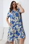 Li̇kapa Women's Summer Short Sleeve Pocketed Viscose Ruffled Dress - 5