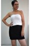 Ecru (Off-White) Strapless Combed Viscose Badi Tank Top T-Shirt - 5