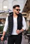 New Season Water and Wind Proof Detachable Hooded Men's Puffer Vest - 5