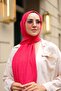 شال تحطم من الخيزران باللون الفوشيا
