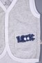 Baby Girl and Boy Velvet Printed Vest with Pockets 3298 - 3